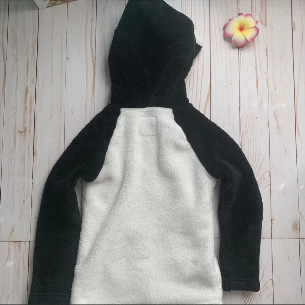Oshkosh Penguin Fleece Hoodie - Black & White